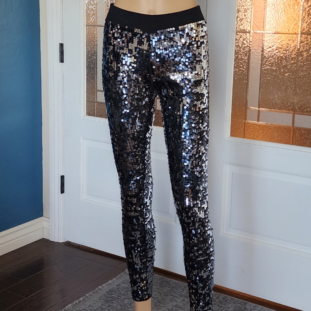 EXPRESS SEQUIN JOGGERS SZ Xsm